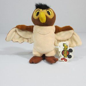 Disney Mouseketoys Owl 7 inch Plush Beanbag Winnie the Pooh Stuffed Animal Bird